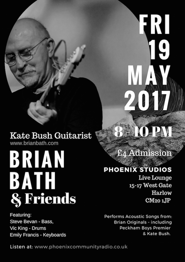 Brian Bath radio concert poster