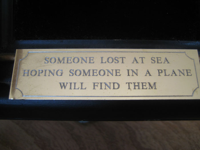 Someone Lost at Sea Hoping Someone In A Plane Will Find Them