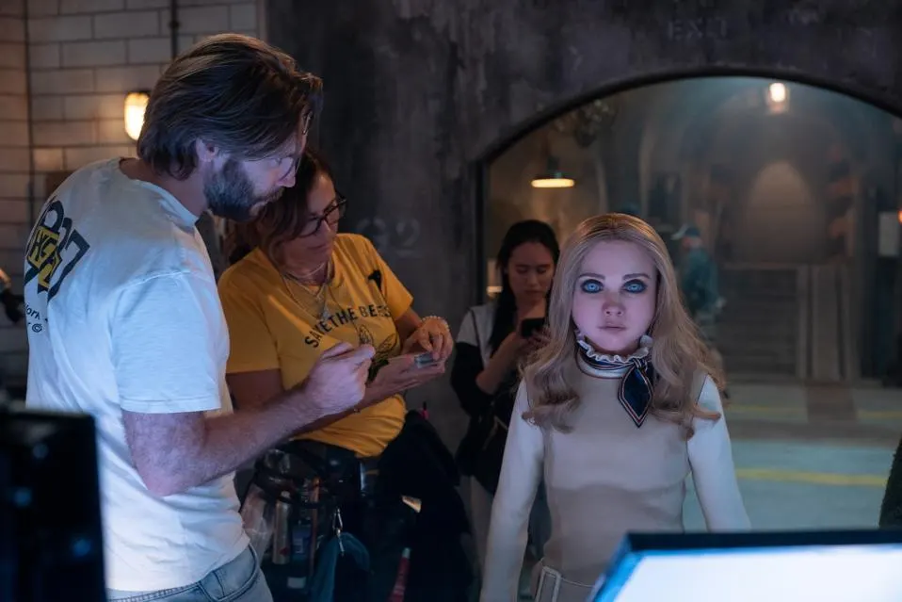 Director Gerard Johnstone on the set of ‘M3GAN 2.0.’