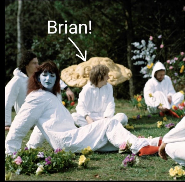 Brian Bath and Kate – Breathing video shoot 1980 – photo John Carder Bush