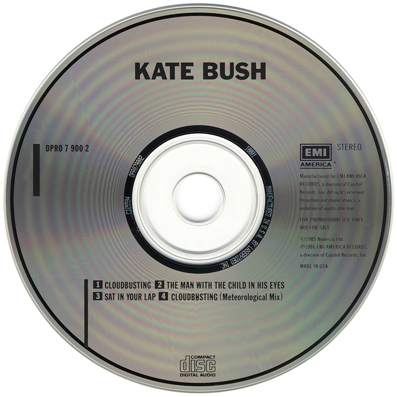 USA promo CD single of Cloudbusting - disc