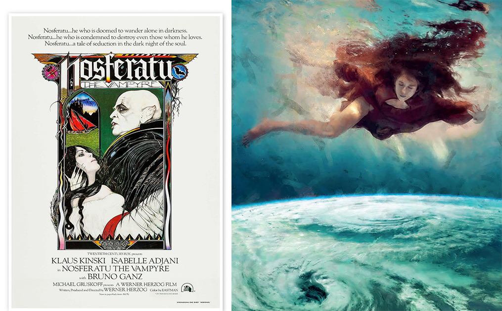 Nosferatu poster / Hello Earth art from the book Finding Kate 