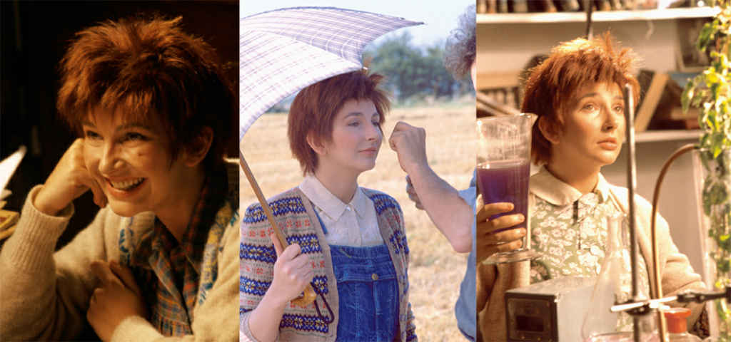 Kate on the set of the Cloudbusting video - photos by John Carder Bush from his book Kate: Inside The Rainbow