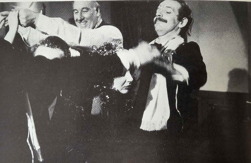 Paddy in the Hounds of Love video (with Gow Hunter and Kate)