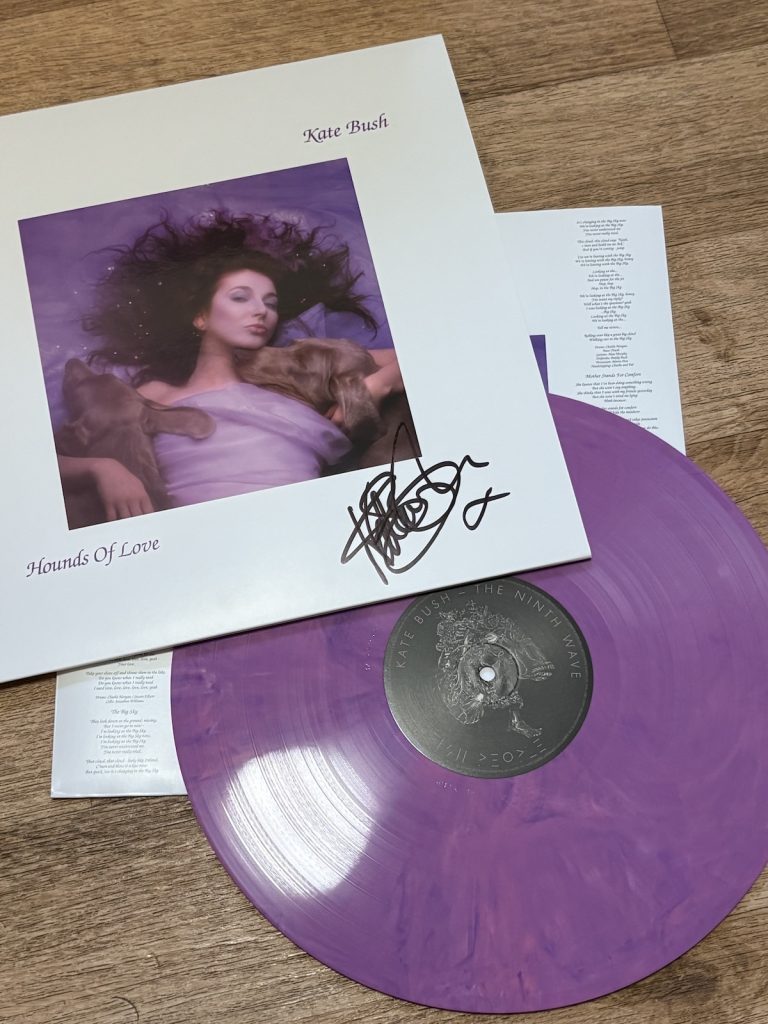 Signed Hounds of Love colour vinyl - signed by Kate March 2026 for the CVC auction