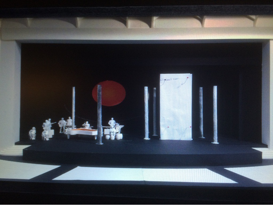Dick Bird designed stage set design of A Sky of Honey – Before the Dawn (2014)