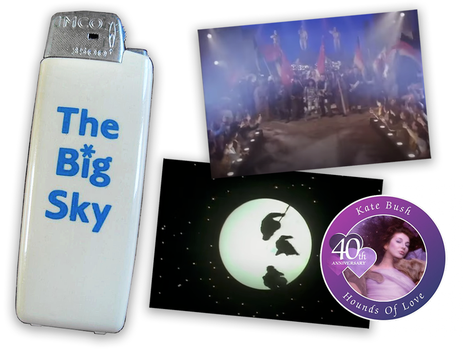 Promotional lighter as used by fans on The Big Sky video shoot – March 1986