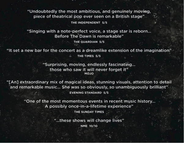 The reviews for Before The Dawn were universally ecstatic