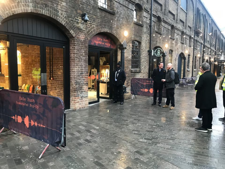 Soundwave branding for pop-up shop event in London’s Coal Drops Yard, December 2018
