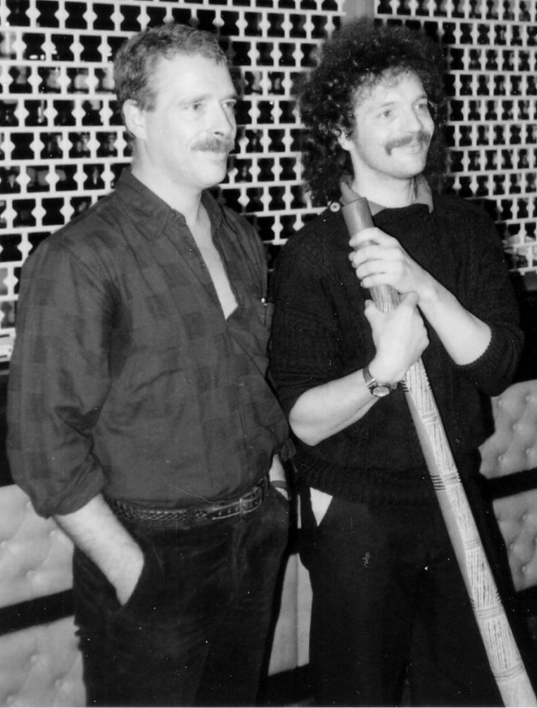 John Carder Bush and Paddy Bush (with didgeridoo!) at the 1985 fan convention