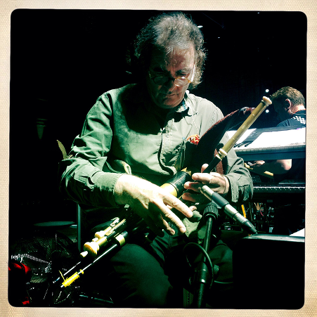 Kevin McAlea playing Uilleann pipes – Before The Dawn 2014 (photo Jon Carin)