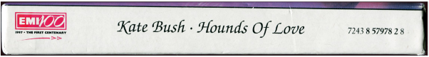 EMI 100 Centenary remastered CD release of Hounds of Love – slipcase spine view.