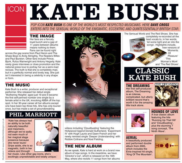 Dave Cross feature in Boyz on Kate Bush 5/5/11