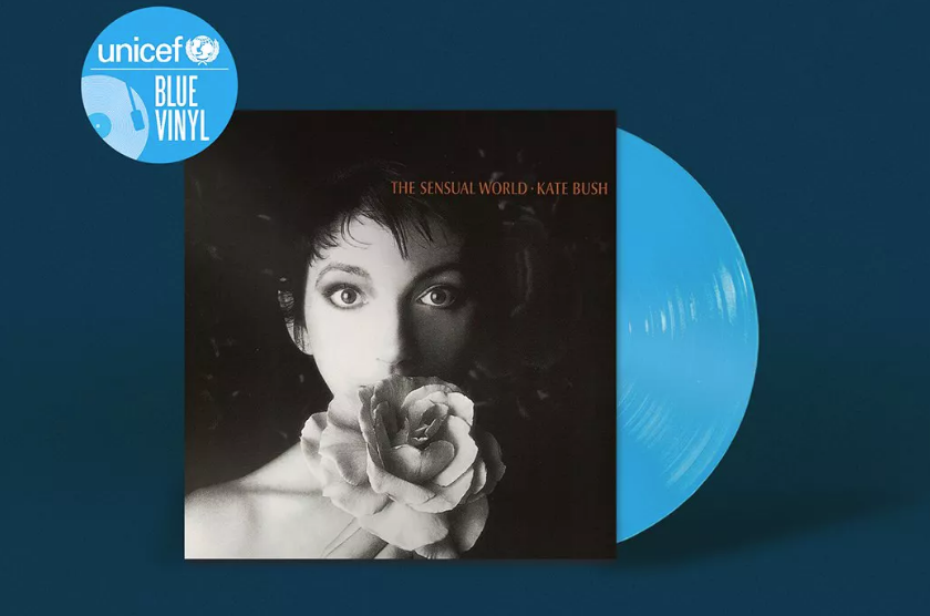 UNICEF blue vinyl disc