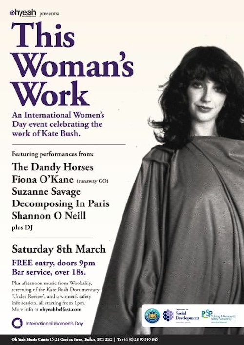 Belfast International Women's Day Kate Bush event